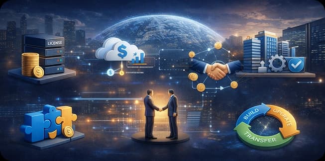 Commercial and deployment models for global technology platforms